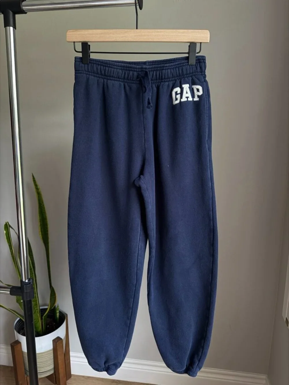 GAP Kids Navy Logo Fleece Joggers XXL Embroidered Logo Sweatpants